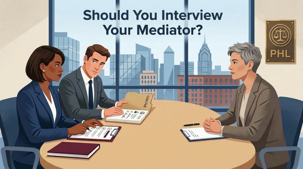 Should You Interview Your Mediator?
